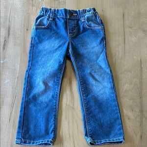Little Girl Elastic Band Denim Jeans - Old Navy - 3T